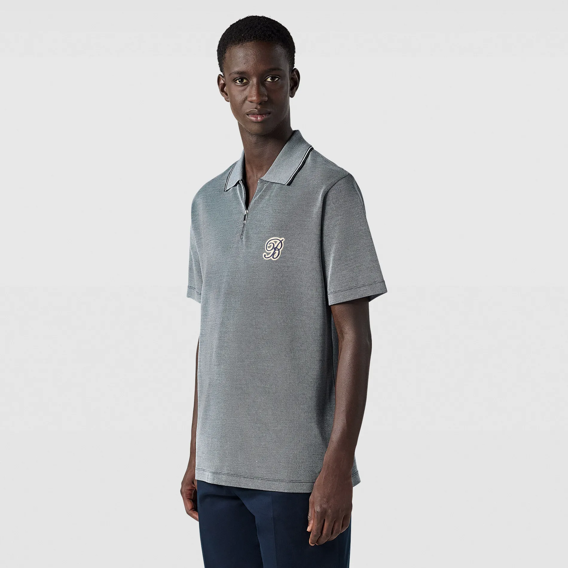 Berluti Active Polo Piqu&eacute; Changeant Zipp&eacute; | Polos & T-shirts
