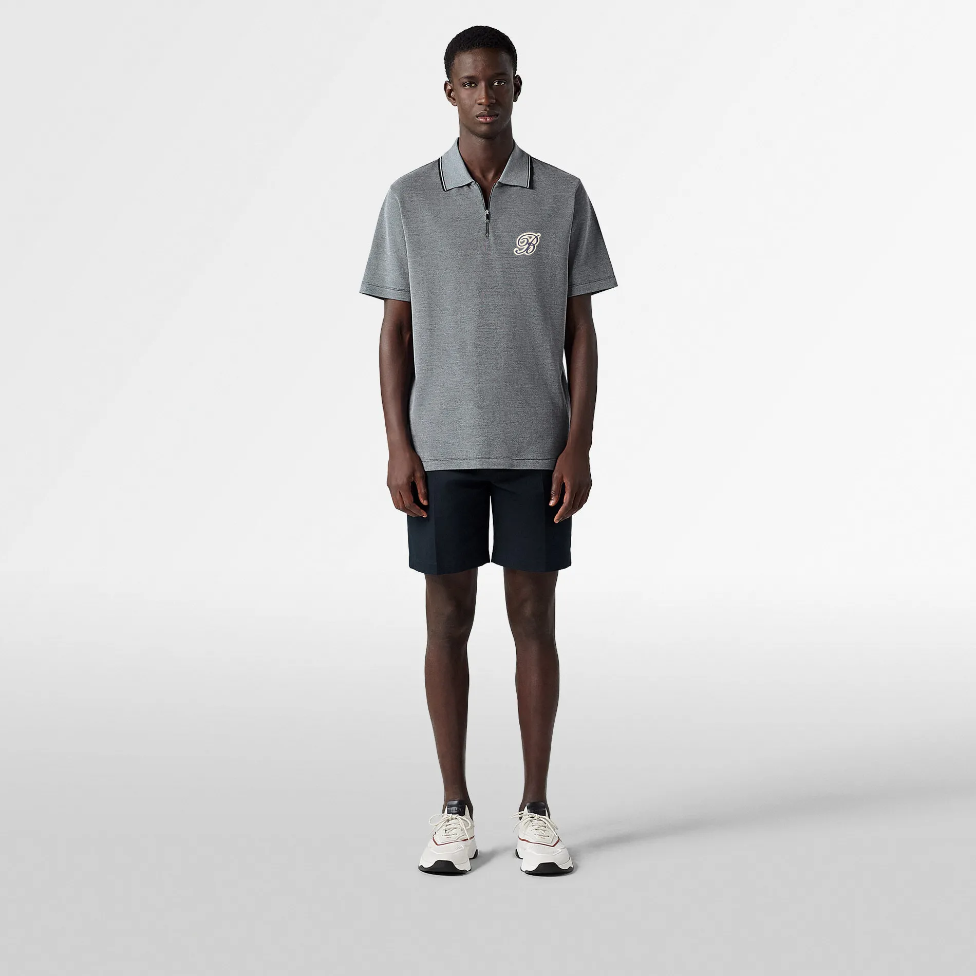 Berluti Active Polo Piqu&eacute; Changeant Zipp&eacute; | Polos & T-shirts