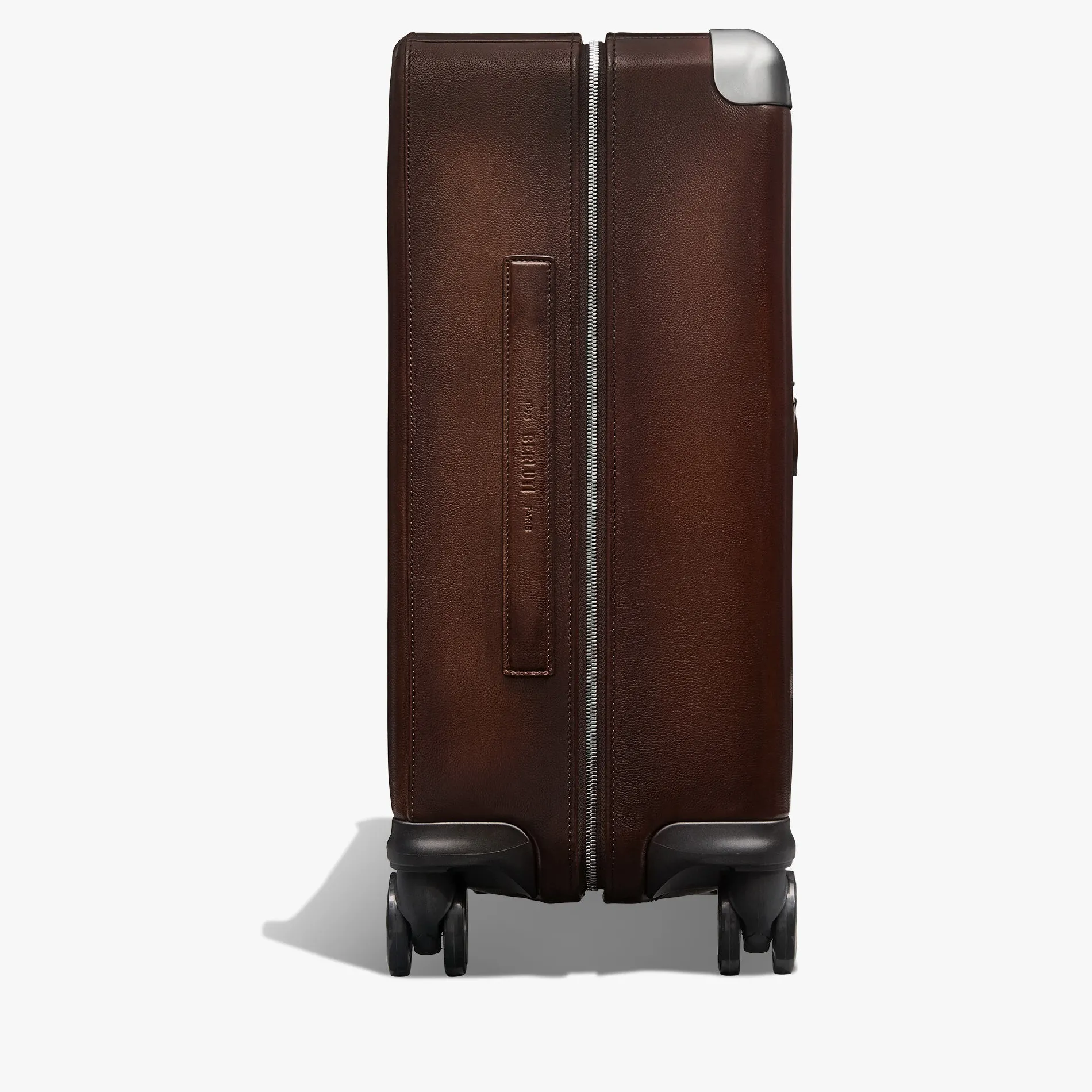 Berluti Bagage Roulant Formula1005 En Cuir Scritto | Sacs De Voyage