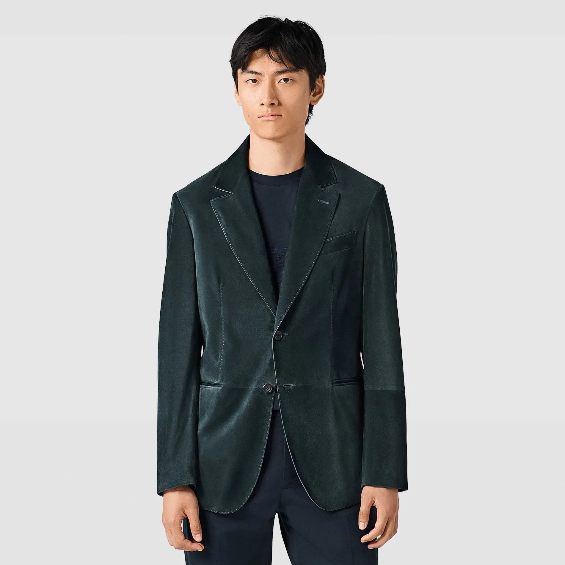 Berluti Blazer En Suède | Cuir