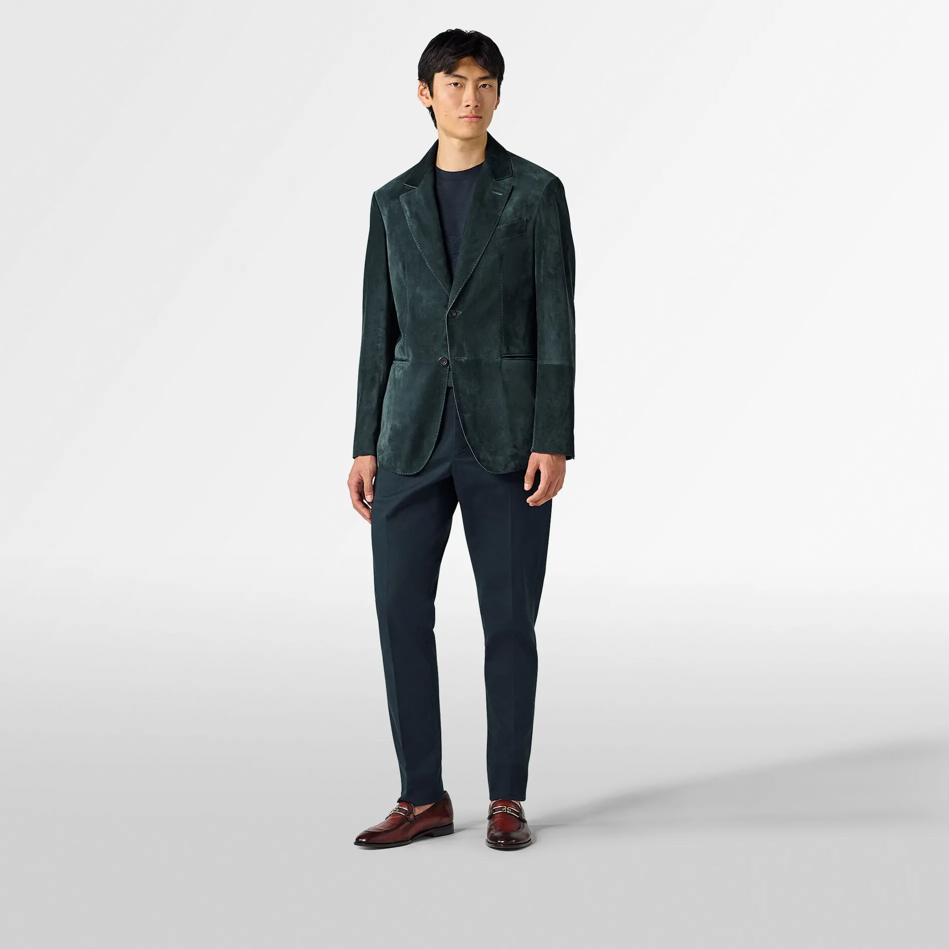 Berluti Blazer En Suède | Cuir