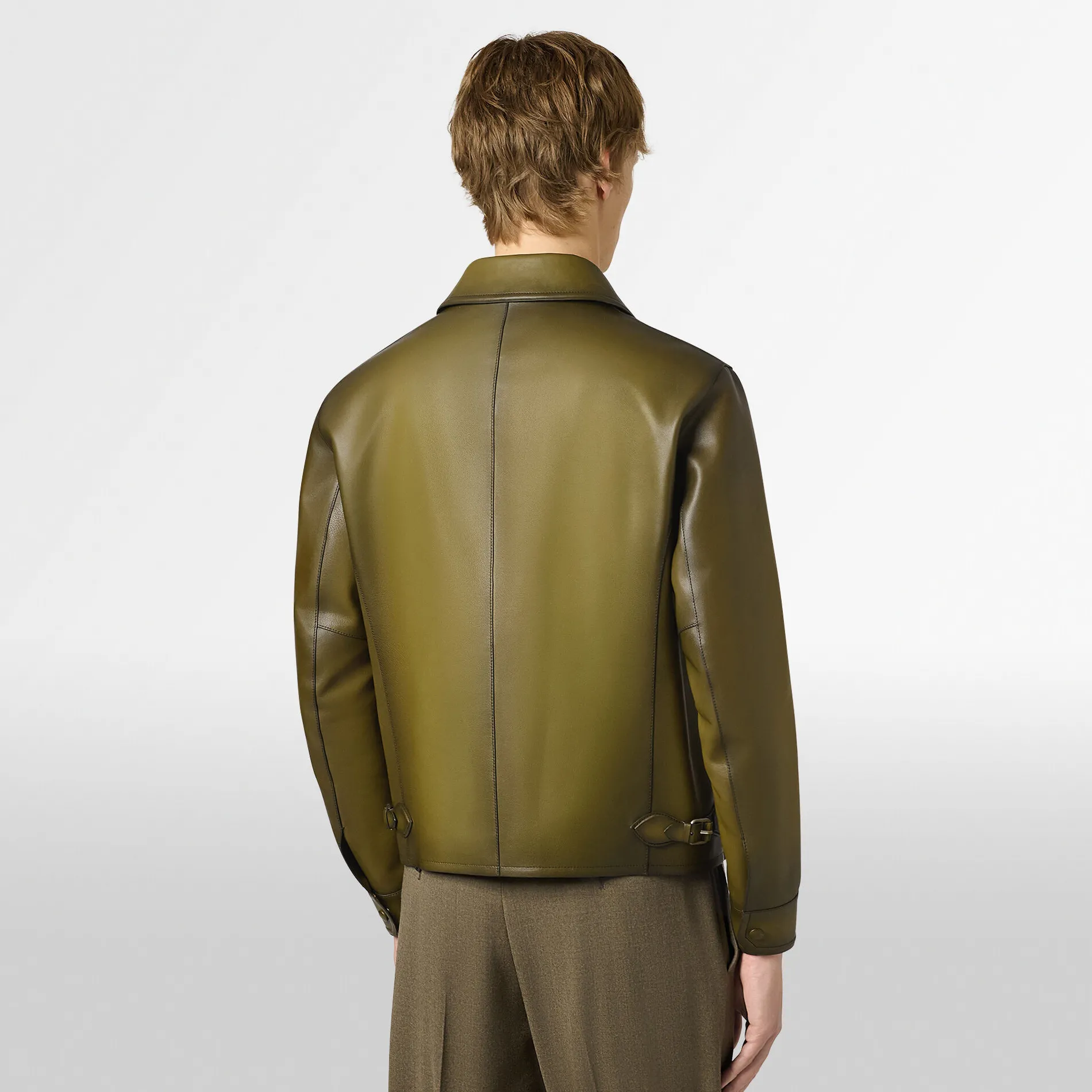 Berluti Blouson 1 Jour en Cuir Patin&eacute; | Cuir