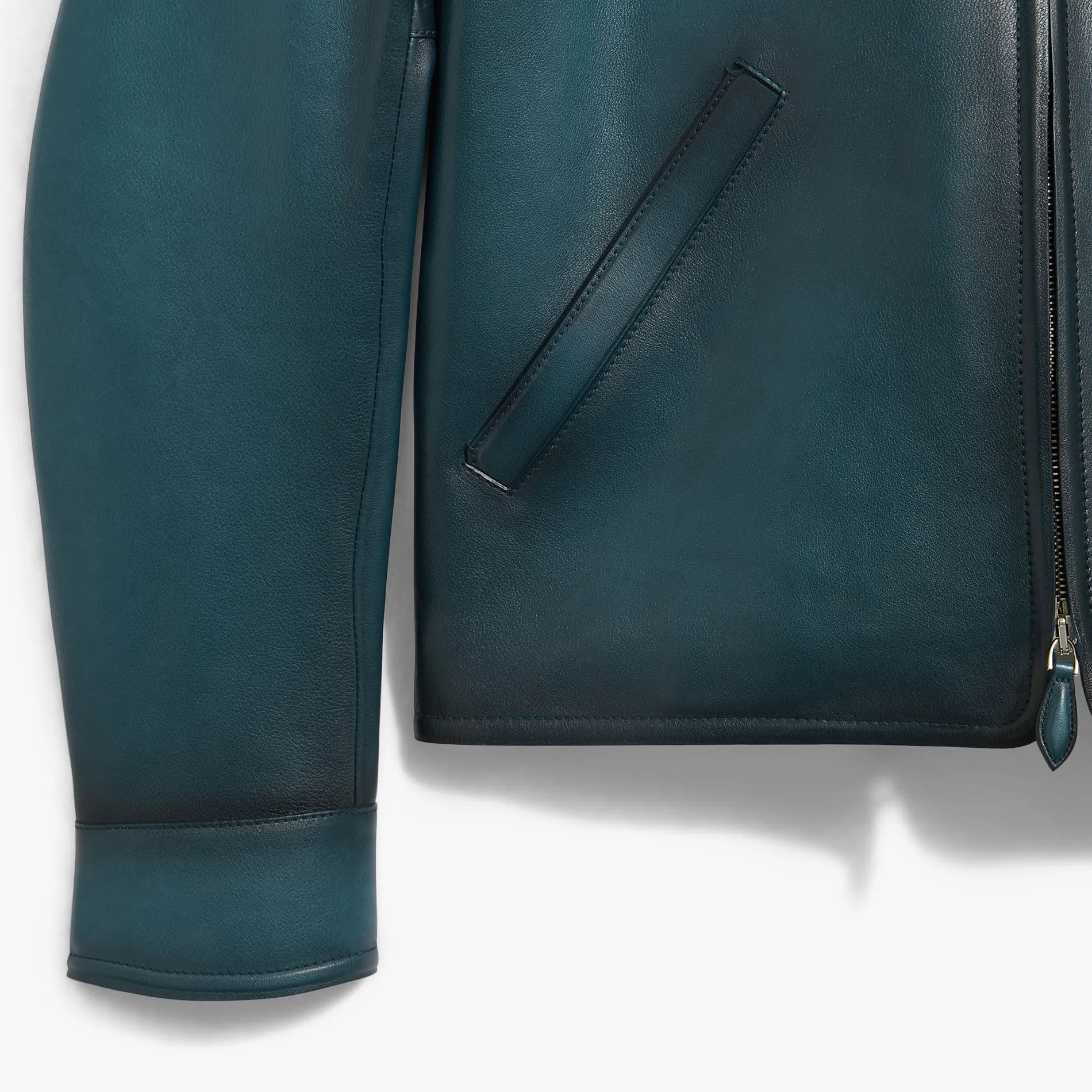 Berluti Blouson 1 Jour en Cuir Patin&eacute; | Cuir