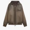 Berluti Blouson &agrave; Capuche 1 Jour en Cuir Patin&eacute; | Cuir