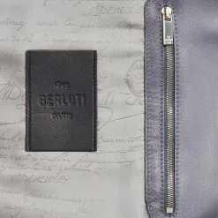 Berluti Blouson &agrave; Capuche En Cuir Patin&eacute; | Cuir