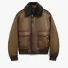 Berluti Blouson Aviateur en Cuir Patin&eacute; | Cuir