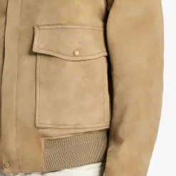 Berluti Blouson d&rsquo;Aviateur En Veau Velours | Cuir