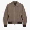 Berluti Blouson En Cachemire &Agrave; Motifs Chevron | Manteaux & Blousons
