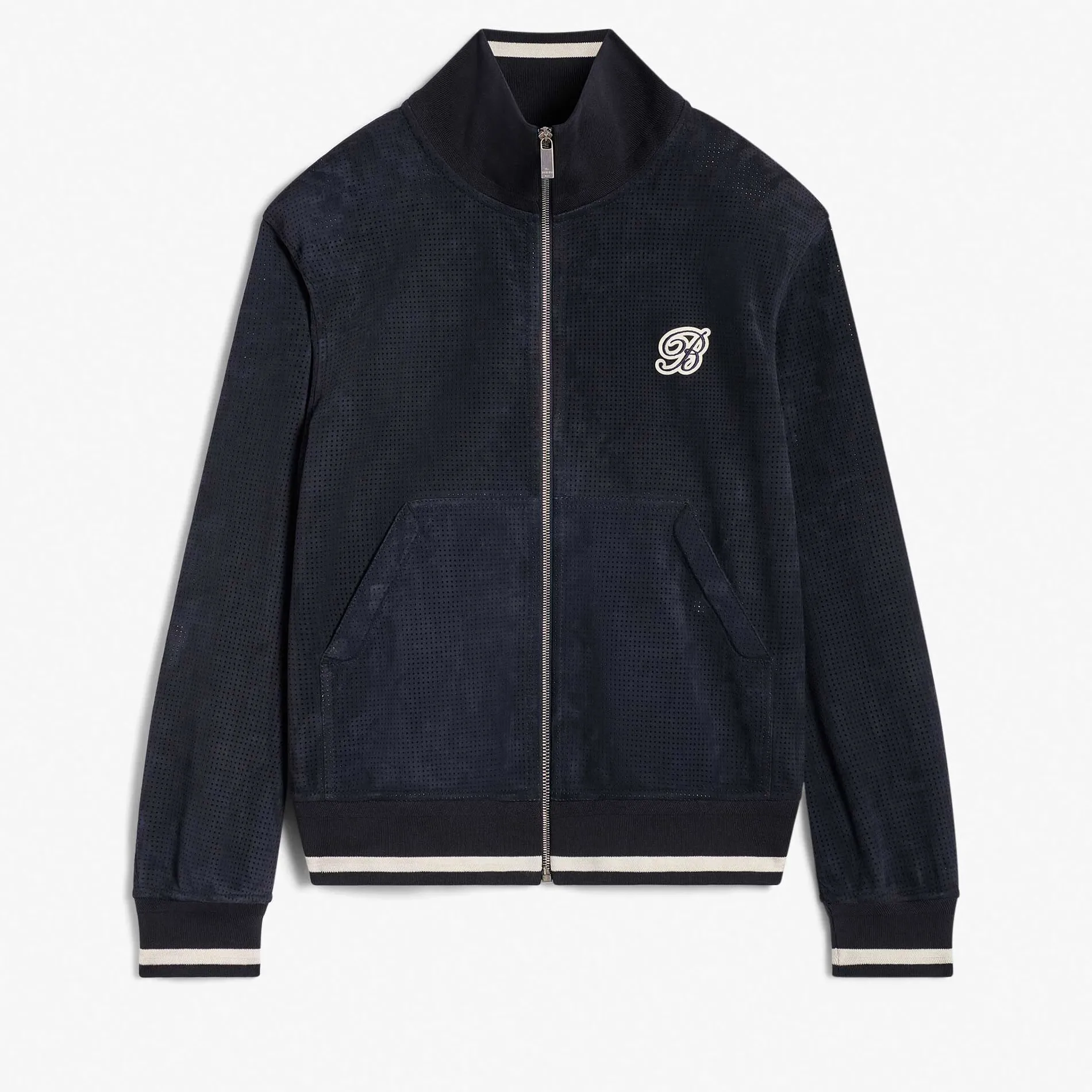 Berluti Blouson En Cuir Perforé | Cuir