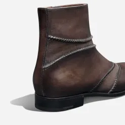 Berluti Bottine Rapi&eacute;c&eacute;-Repris&eacute; en cuir Scritto | Bottines