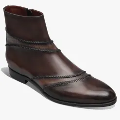 Berluti Bottine Rapi&eacute;c&eacute;-Repris&eacute; en cuir Scritto | Bottines