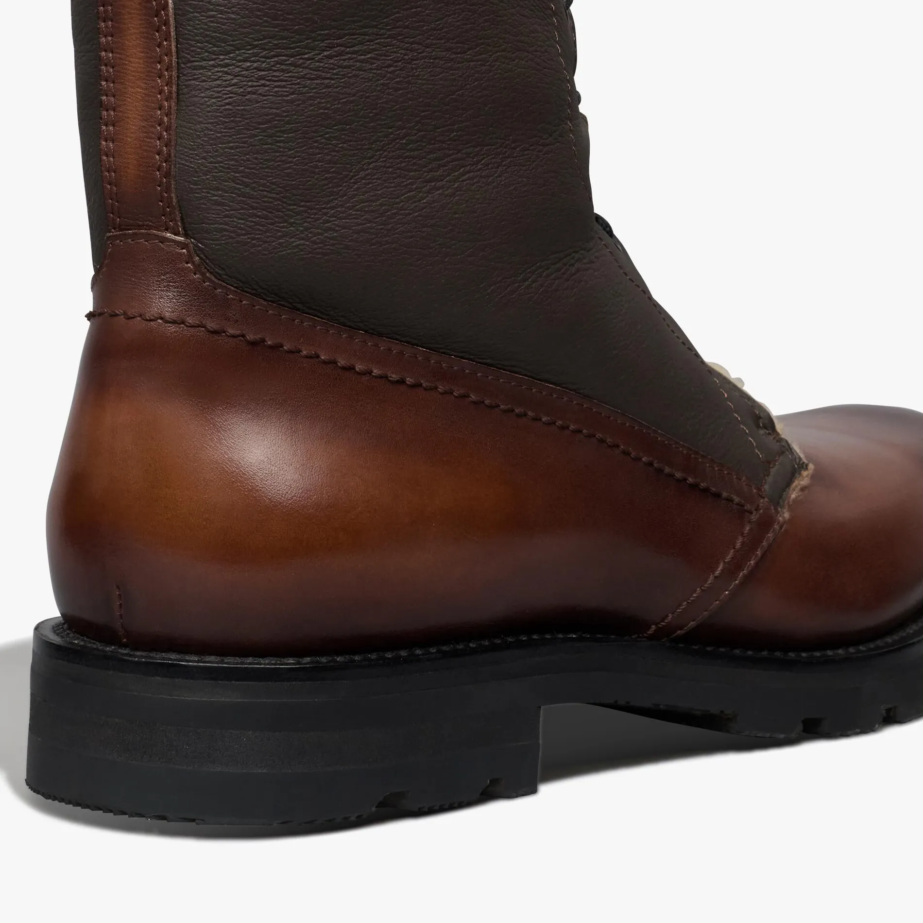 Berluti Bottine Ultima En Cuir Et Shearling | Bottines