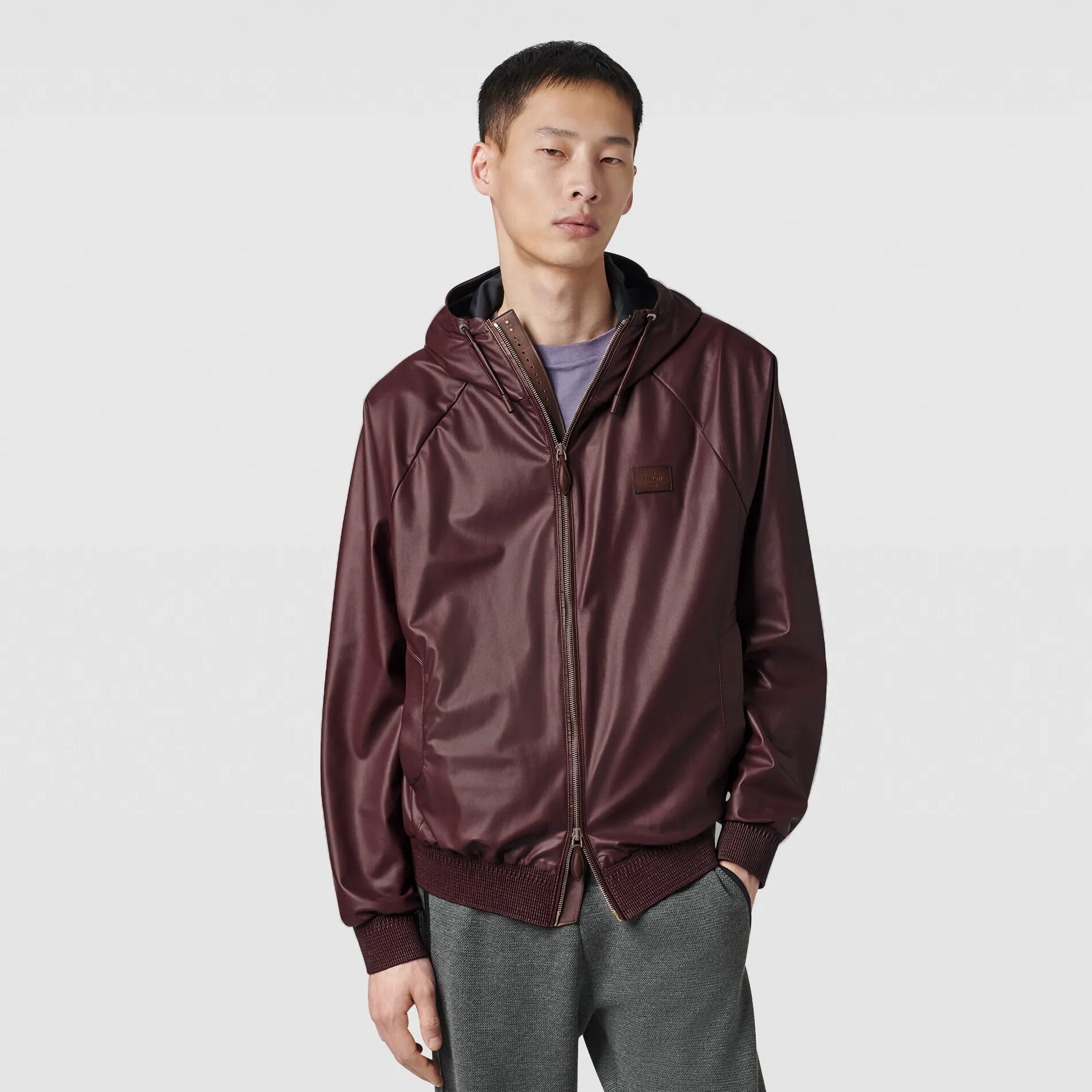 Berluti B-Way en Cuir L&eacute;ger | Cuir