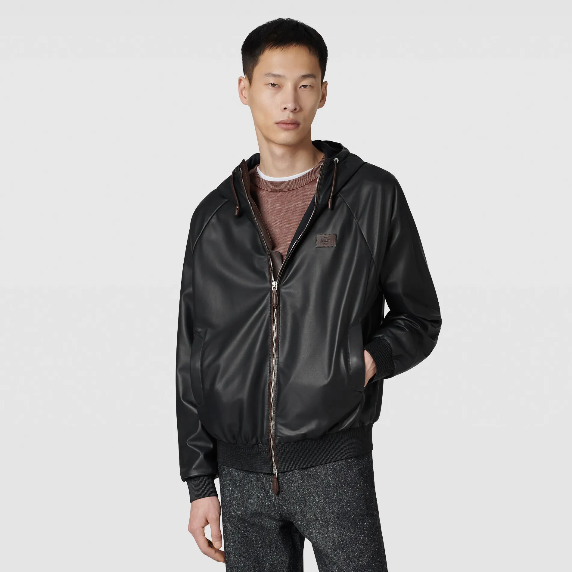 Berluti B-Way en Cuir Léger | Cuir