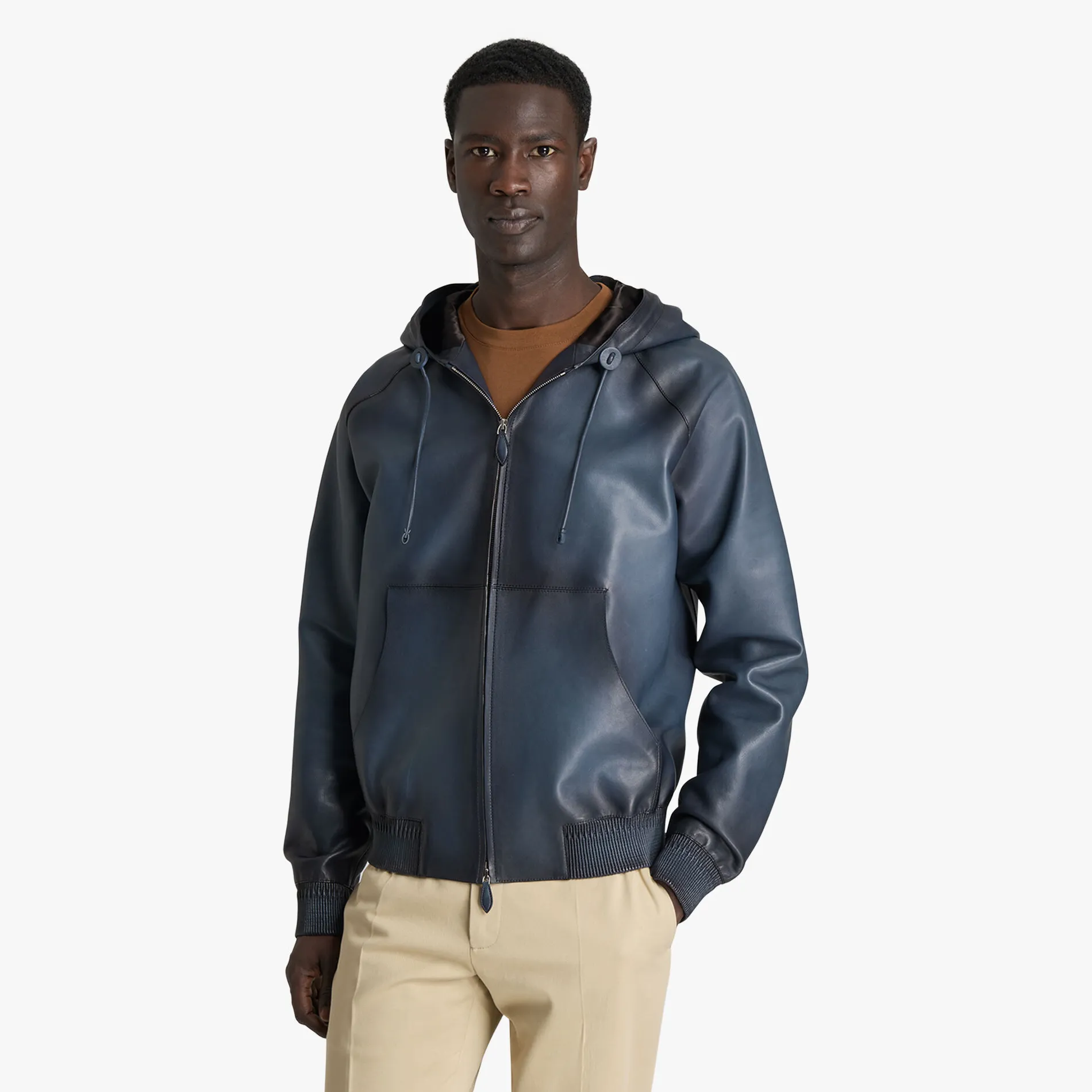 Berluti B-Way En Cuir Patin&eacute; | Cuir