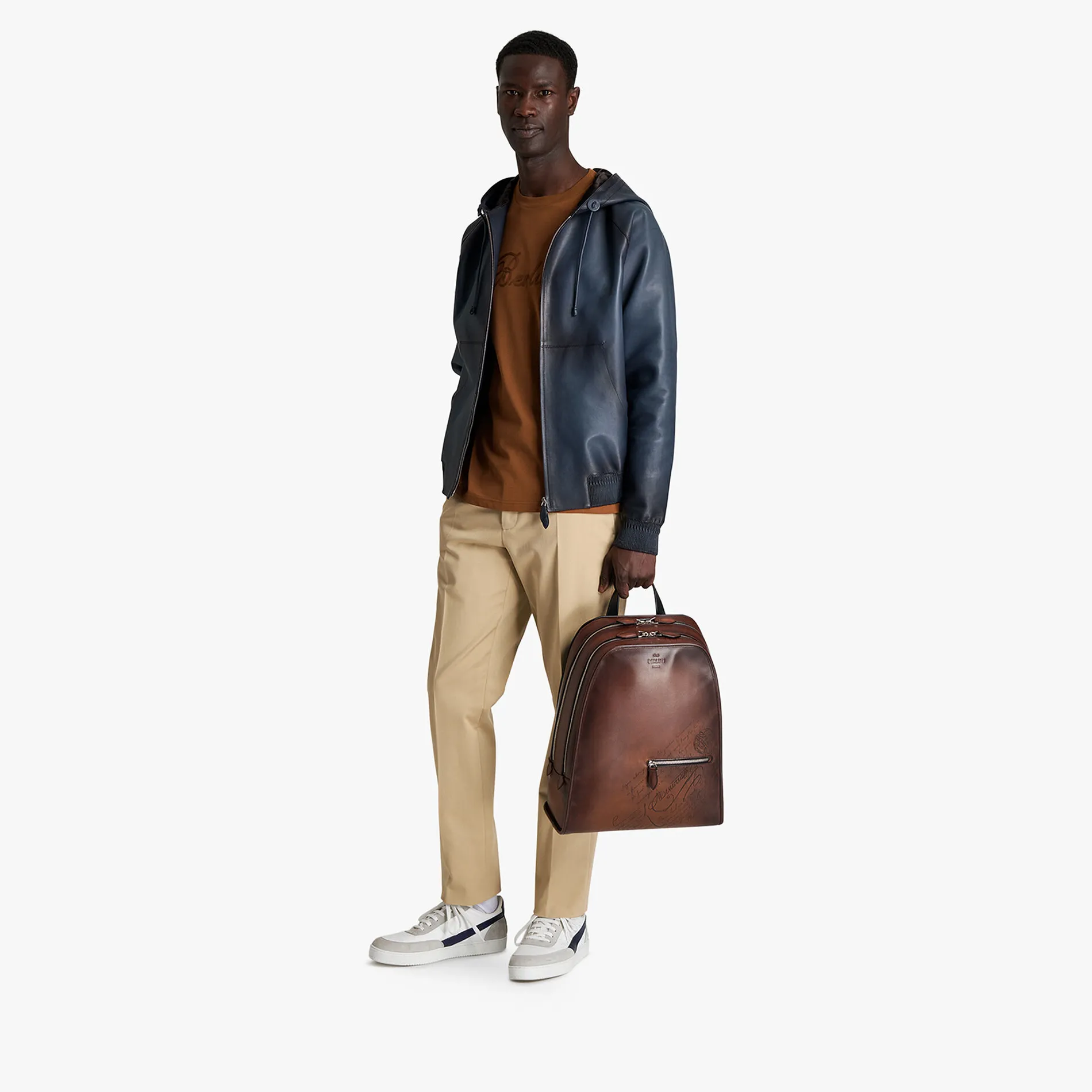 Berluti B-Way En Cuir Patin&eacute; | Cuir