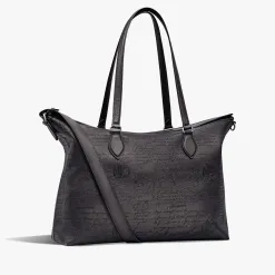 Berluti Cabas Late Hour En Cuir Scritto | Cabas