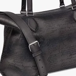 Berluti Cabas Late Hour En Cuir Scritto | Cabas