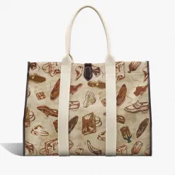 Berluti Cabas Open Tote XL En Tissu Imprim&eacute; | Cabas