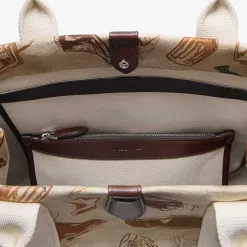 Berluti Cabas Open Tote XL En Tissu Imprim&eacute; | Cabas