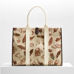 Berluti Cabas Open Tote XL En Tissu Imprim&eacute; | Cabas