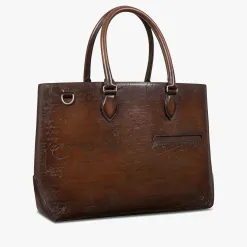 Berluti Cabas Toujours En Cuir Scritto | Cabas