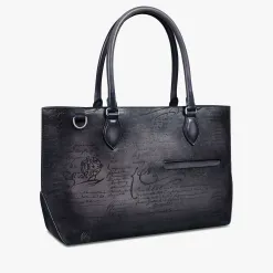 Berluti Cabas Toujours Mini Neo En Cuir Scritto | Cabas