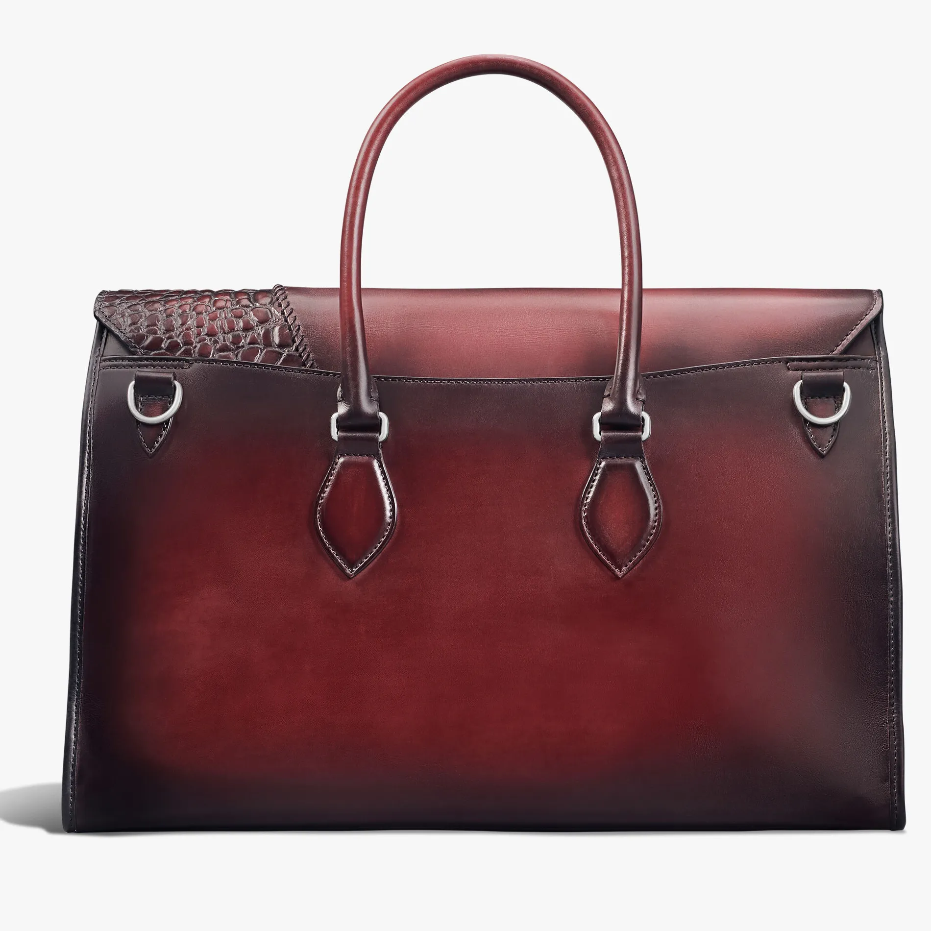 Berluti Cartable E&rsquo;mio en cuir de veau et d'alligator | Cartables