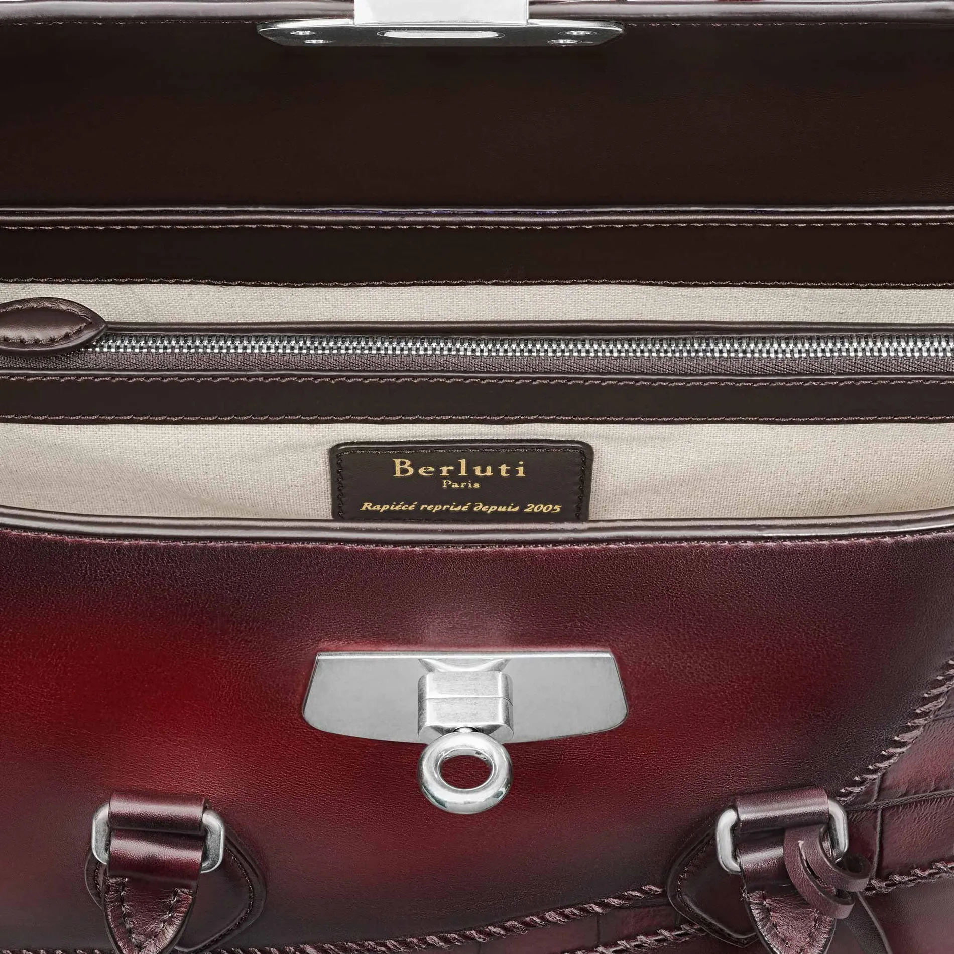 Berluti Cartable E&rsquo;mio en cuir de veau et d'alligator | Cartables