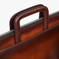Berluti Cartable Lift En Cuir De Veau Scritto | Cartables