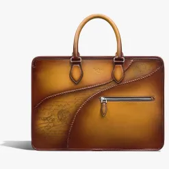 Berluti Cartable Un Jour En Cuir Scritto | Cartables