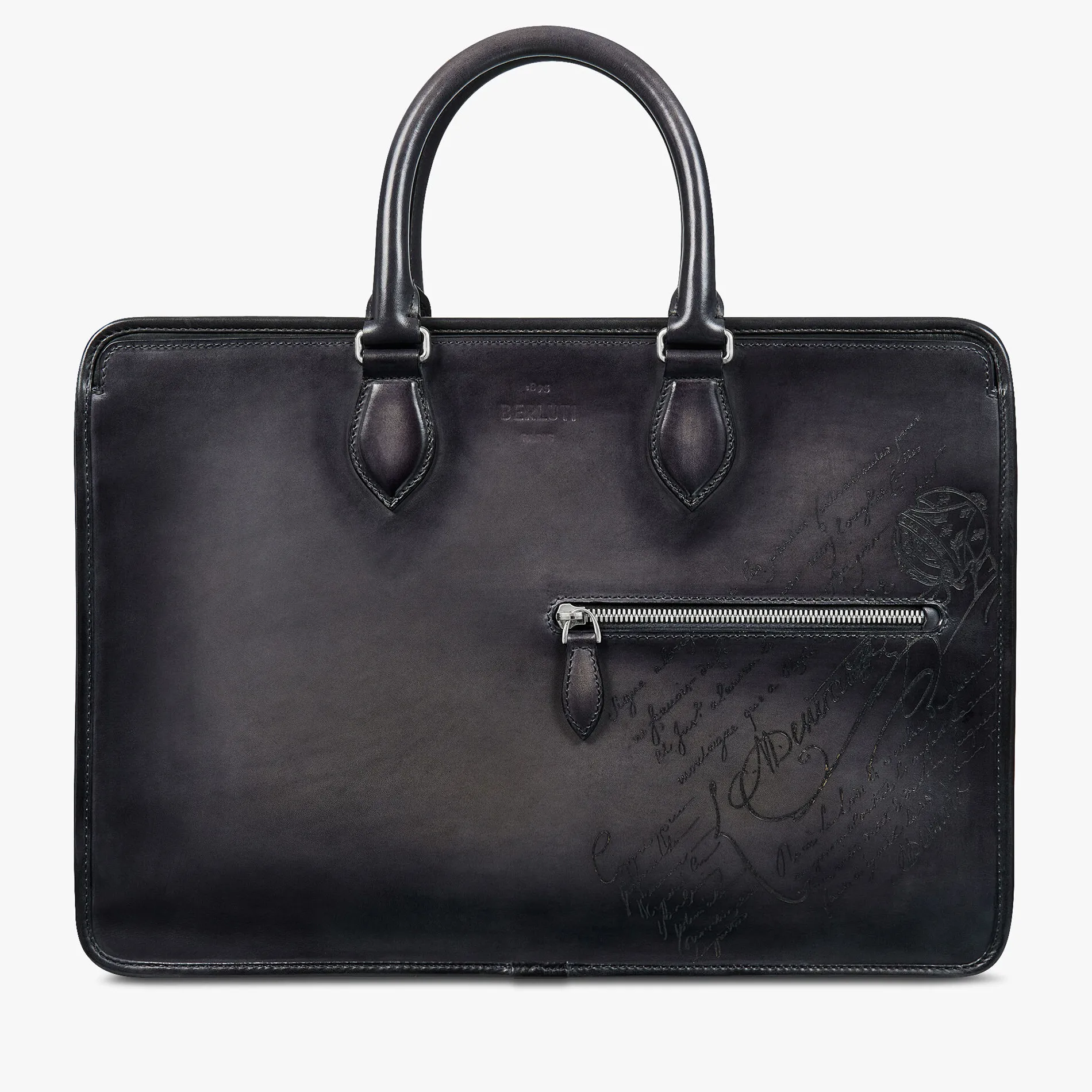 Berluti Cartable Un Jour En Cuir Scritto | Cartables