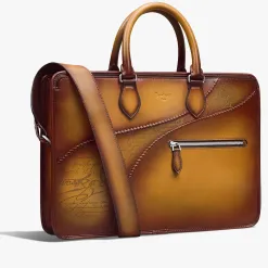 Berluti Cartable Un Jour En Cuir Scritto | Cartables
