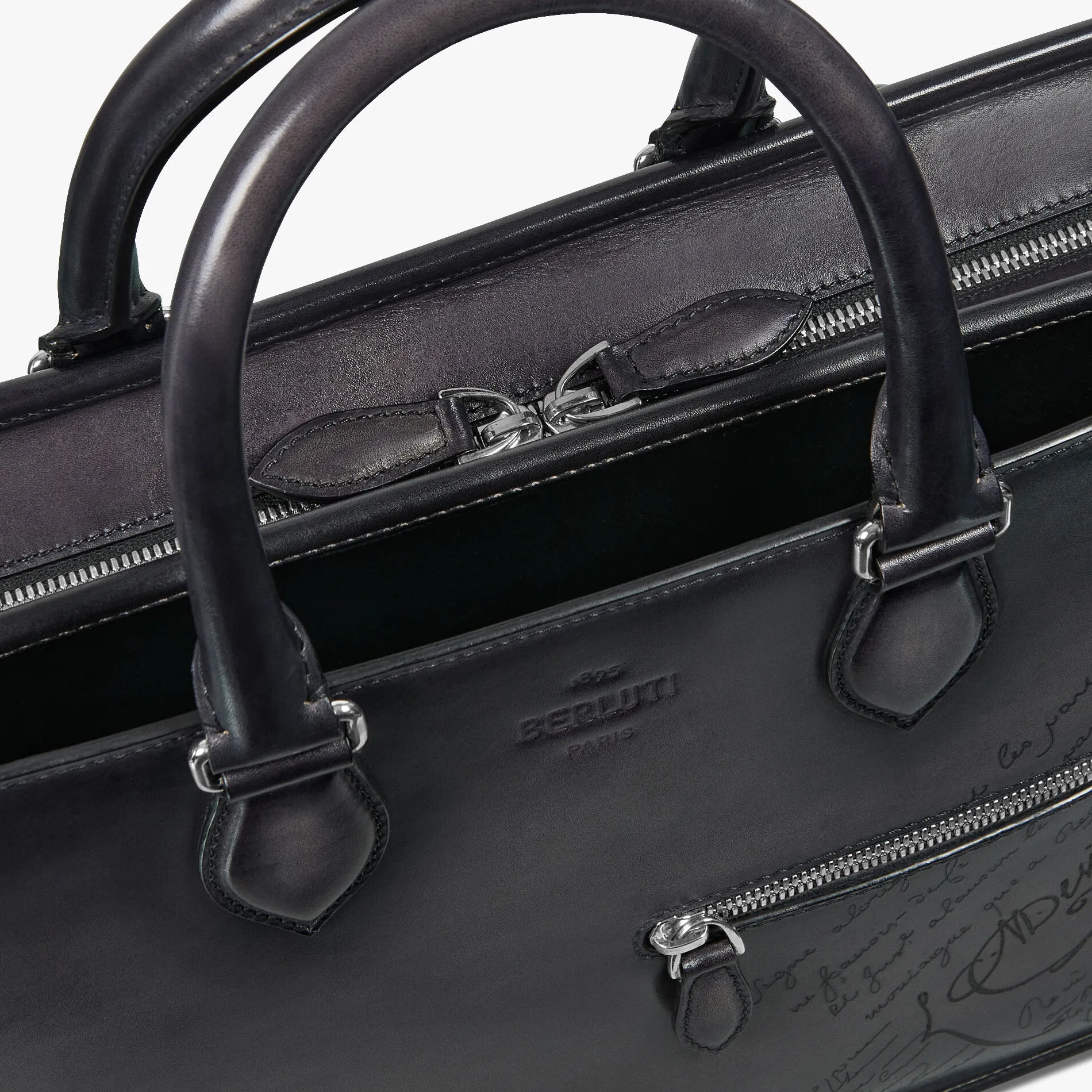 Berluti Cartable Un Jour En Cuir Scritto | Cartables