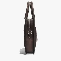 Berluti Cartable Un Jour Mini en cuir de veau et d'alligator | Cartables