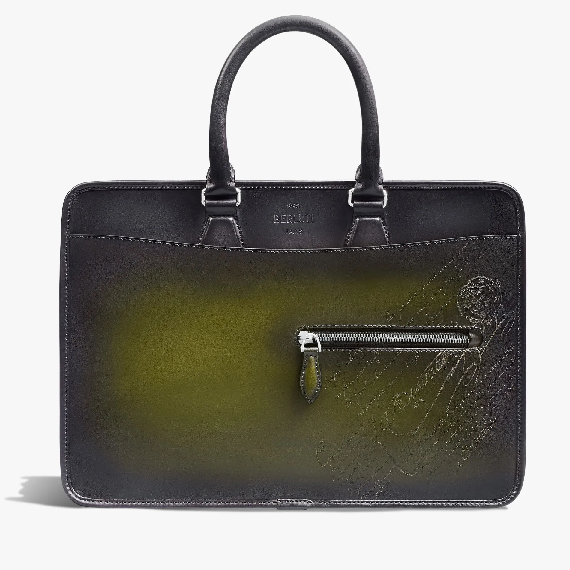 Berluti Cartable Un Jour Mini Gradiant en Cuir Scritto Swipe | Cartables