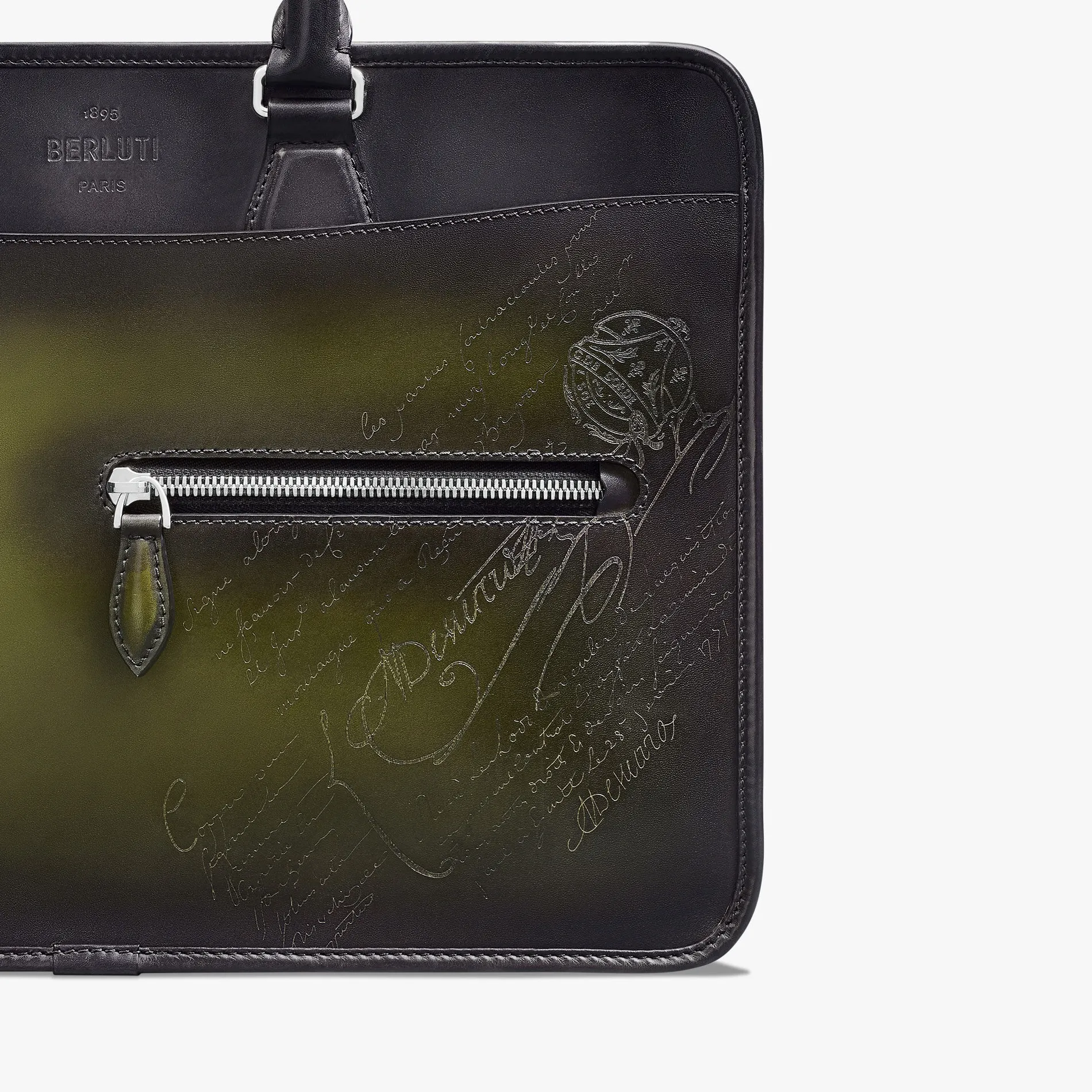 Berluti Cartable Un Jour Mini Gradiant en Cuir Scritto Swipe | Cartables
