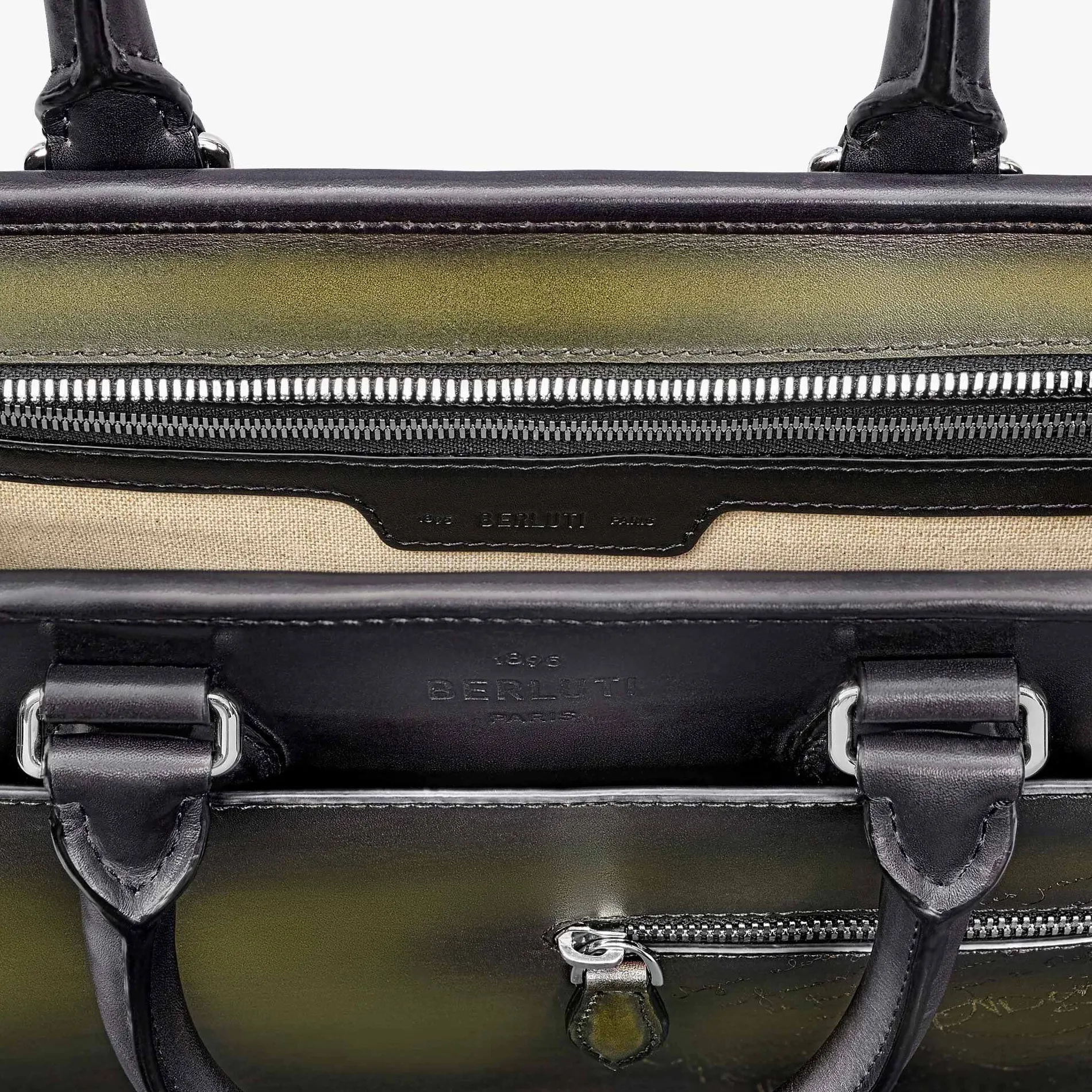 Berluti Cartable Un Jour Mini Gradiant en Cuir Scritto Swipe | Cartables