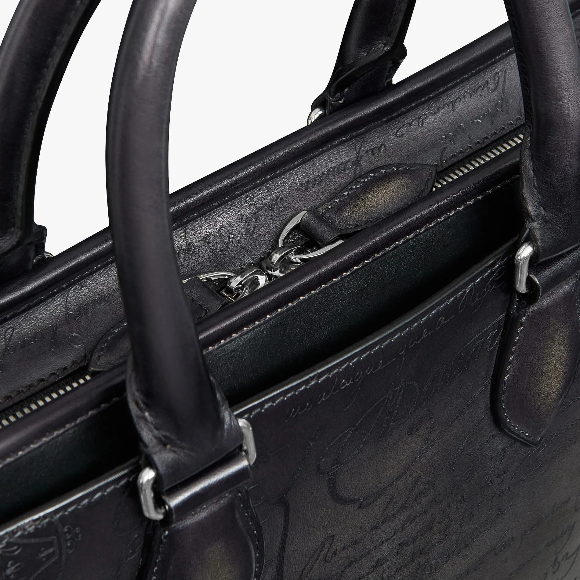 Berluti Cartable Un Jour Petit Mod&egrave;le En Cuir Scritto | Cartables