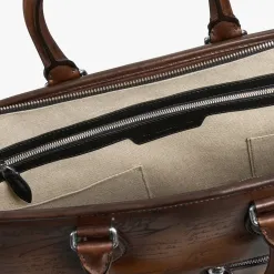 Berluti Cartable Un Jour Petit Mod&egrave;le En Cuir Scritto | Cartables