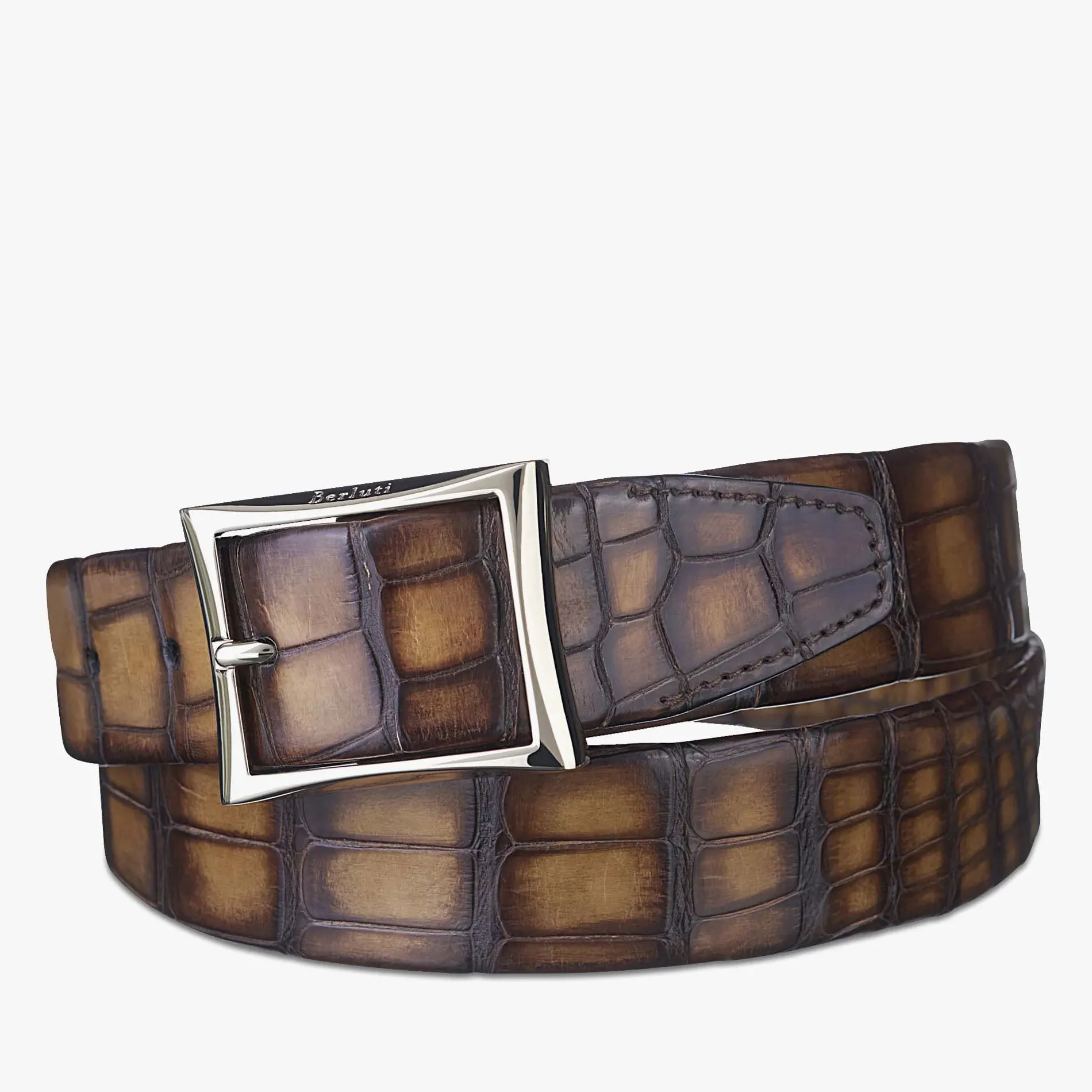Berluti Ceinture Classic En Cuir D'Alligator - 35mm | Ceintures