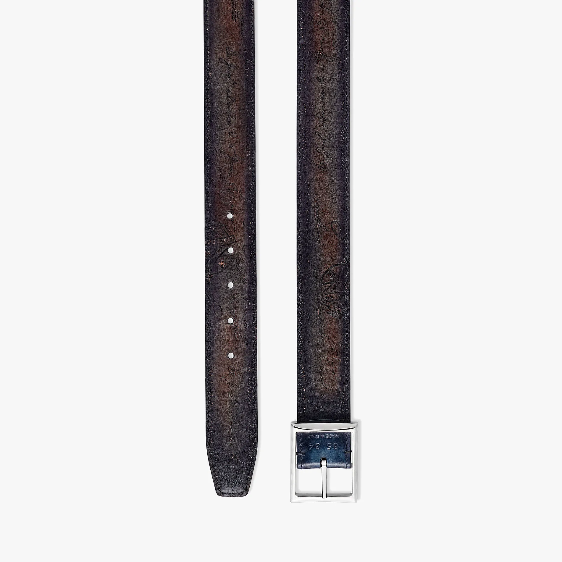 Berluti Ceinture R&eacute;versible Classic 35MM En Cuir Scritto | Ceintures