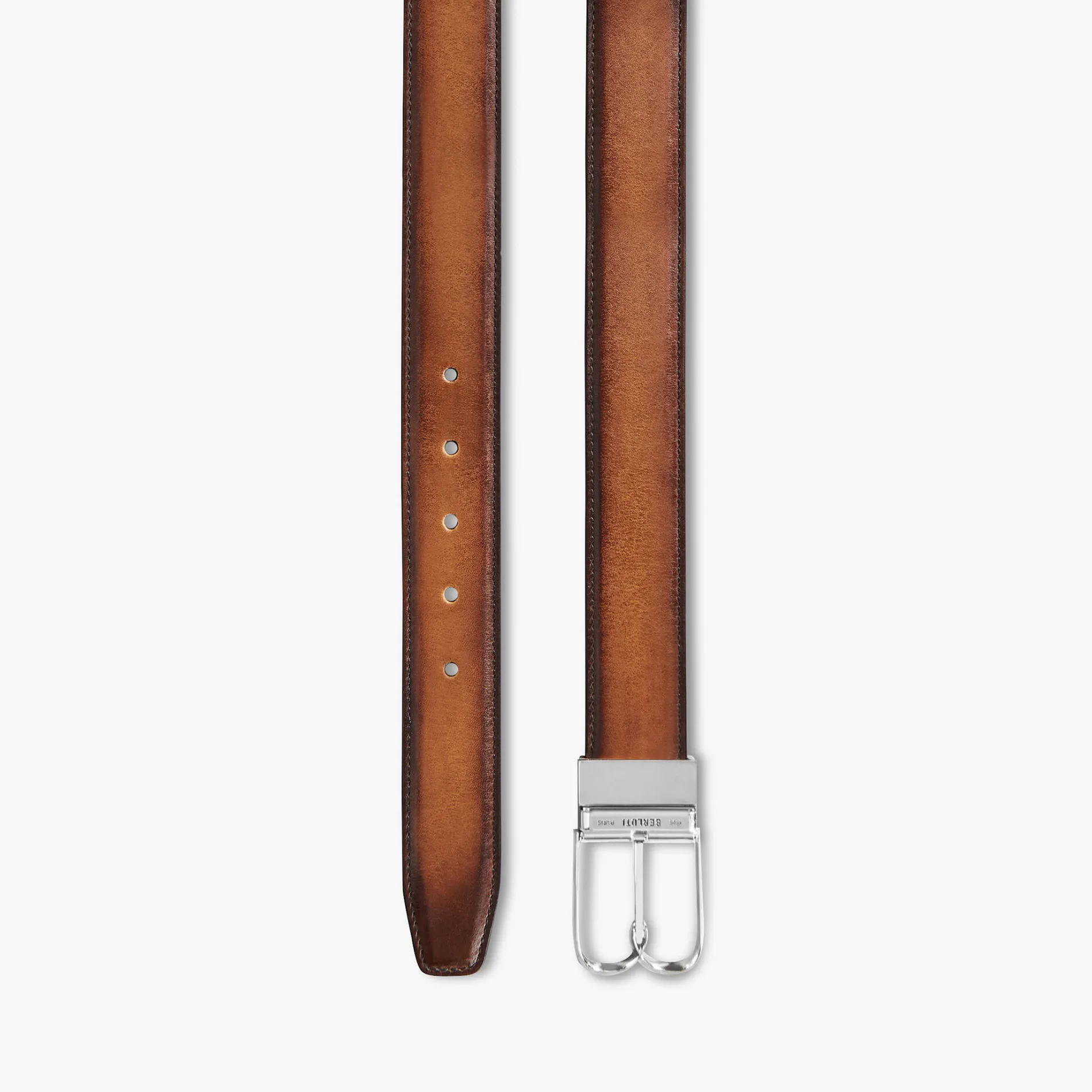 Berluti Ceinture R&eacute;versible B Volute 35 Mm En Cuir Scritto | Ceintures