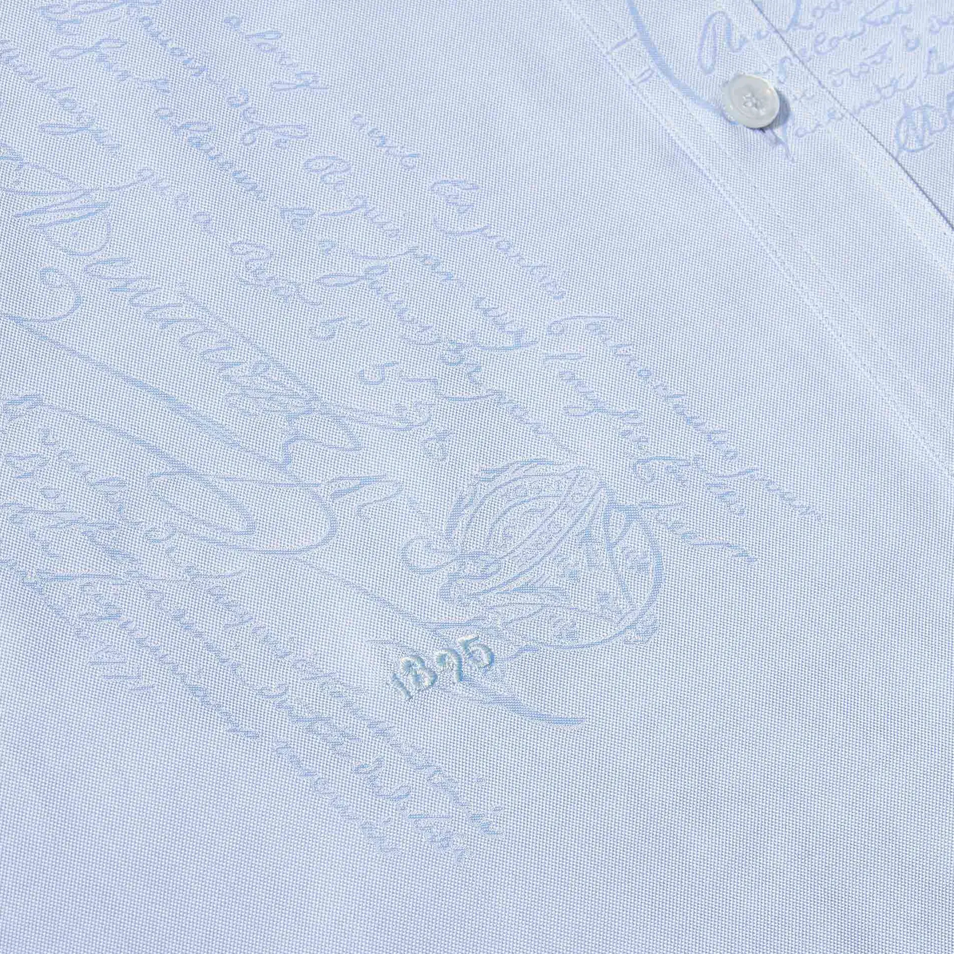 Berluti Chemise &Agrave; Col Boutonn&eacute; En Coton Scritto | Chemises