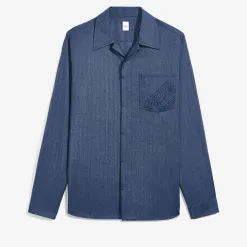 Berluti Chemise &Agrave; Motifs Chevron Avec Poche Scritto | Chemises