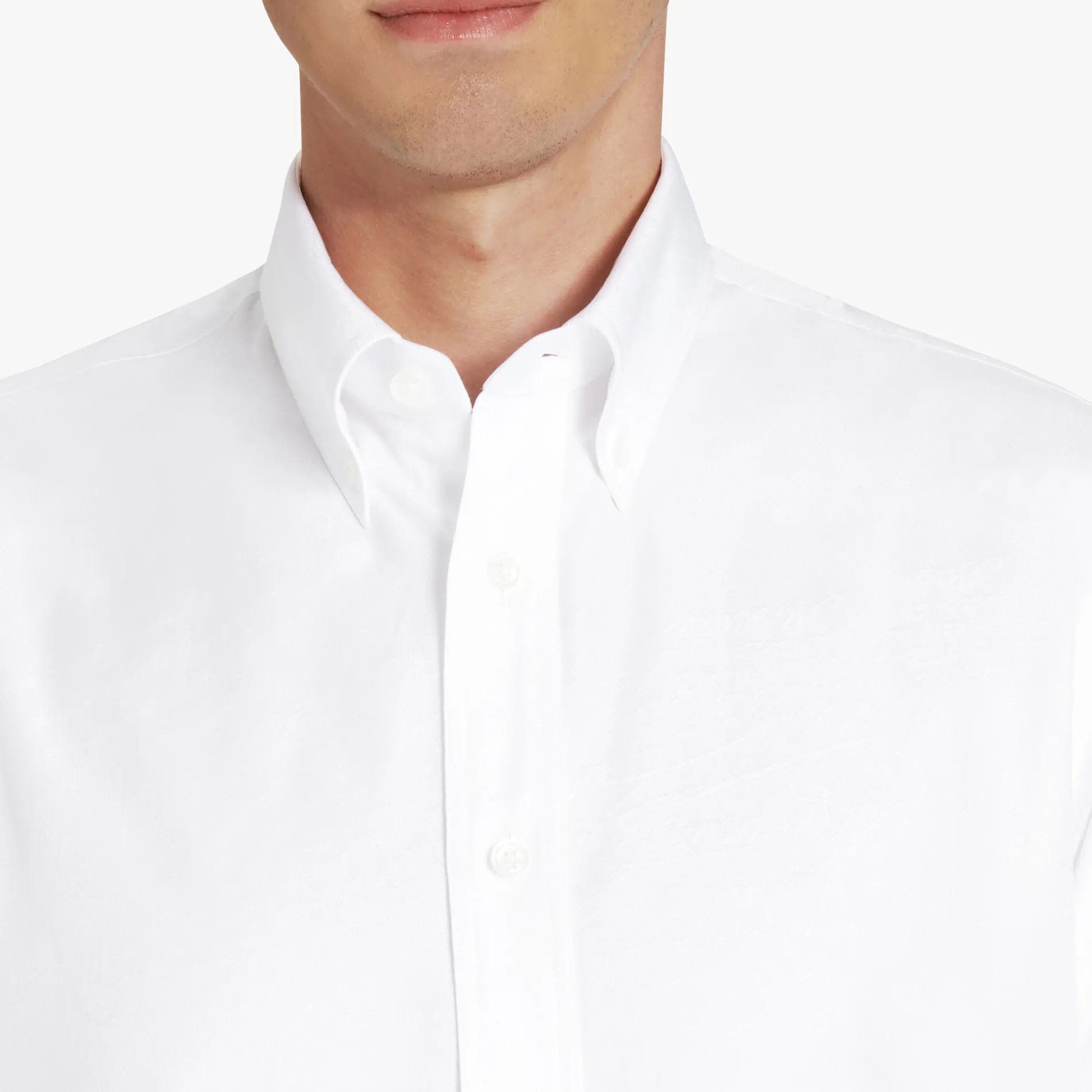 Berluti Chemise Alessandro &Agrave; Col Boutonn&eacute; En Coton Scritto | Chemises