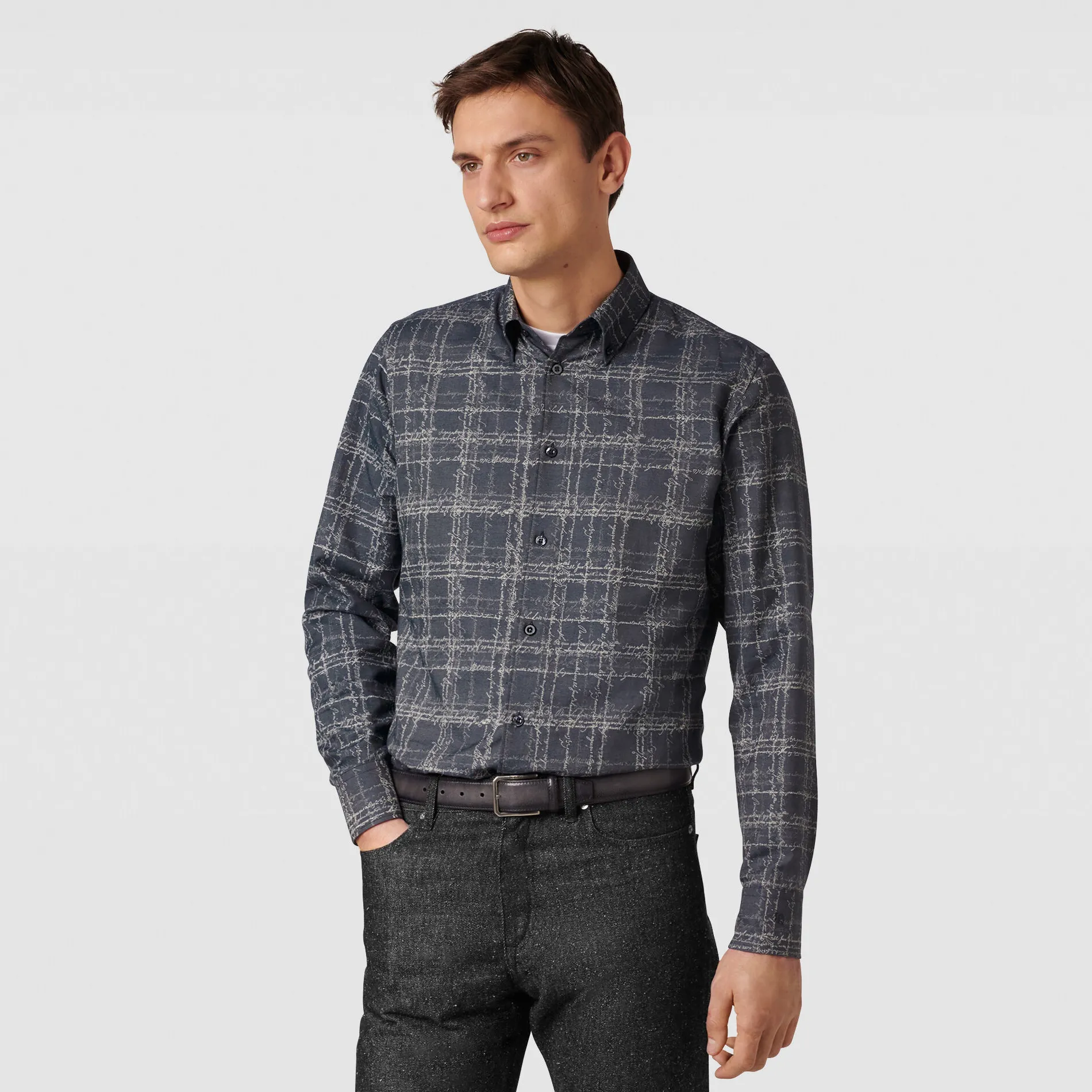 Berluti Chemise Alessandro en Coton Scritto | Chemises