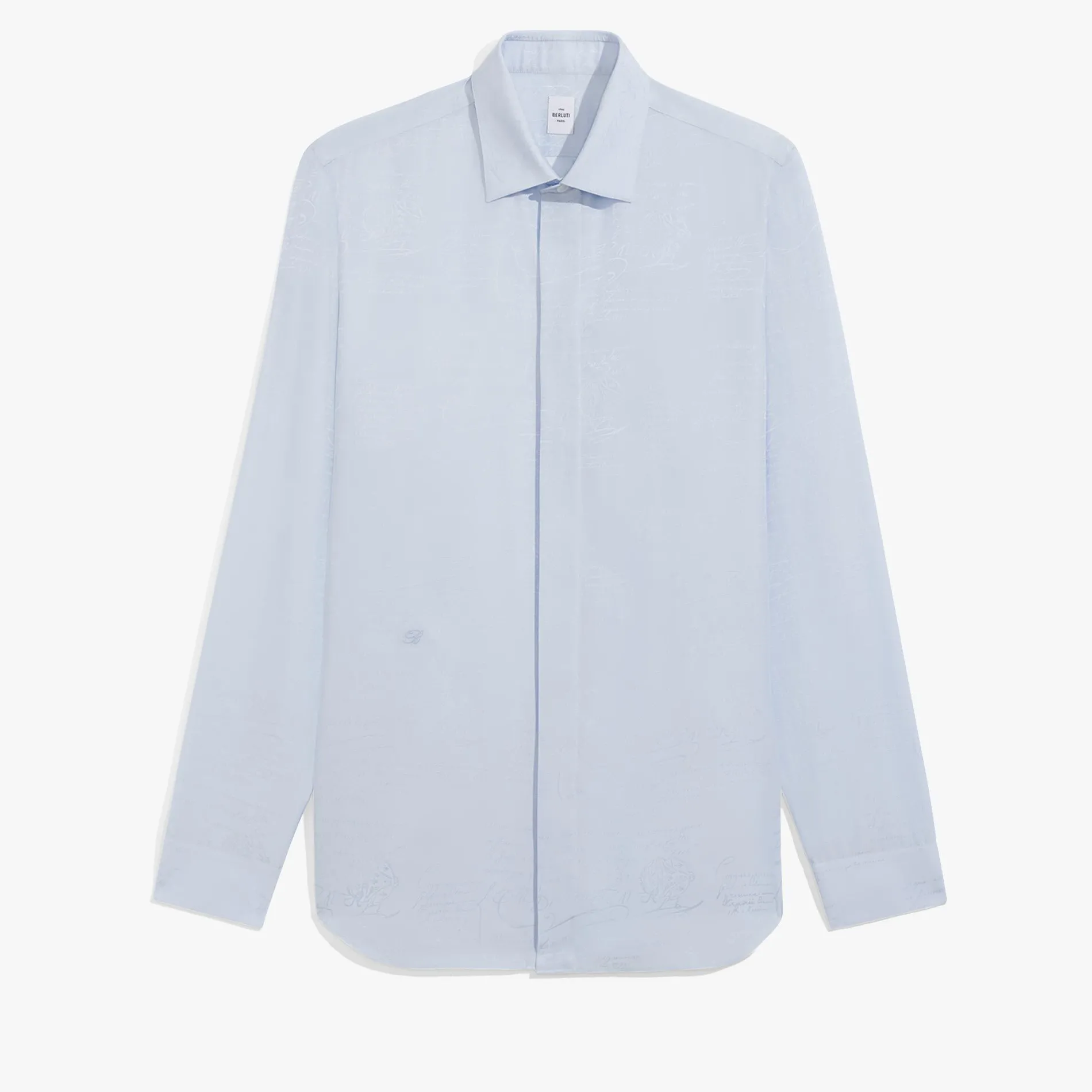 Berluti Chemise Andy En Coton Et Soie Scritto | Chemises