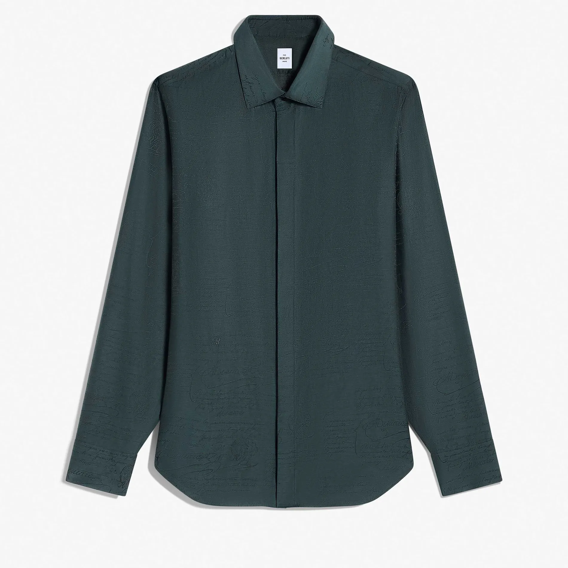 Berluti Chemise Andy En Coton Et Soie Scritto | Chemises