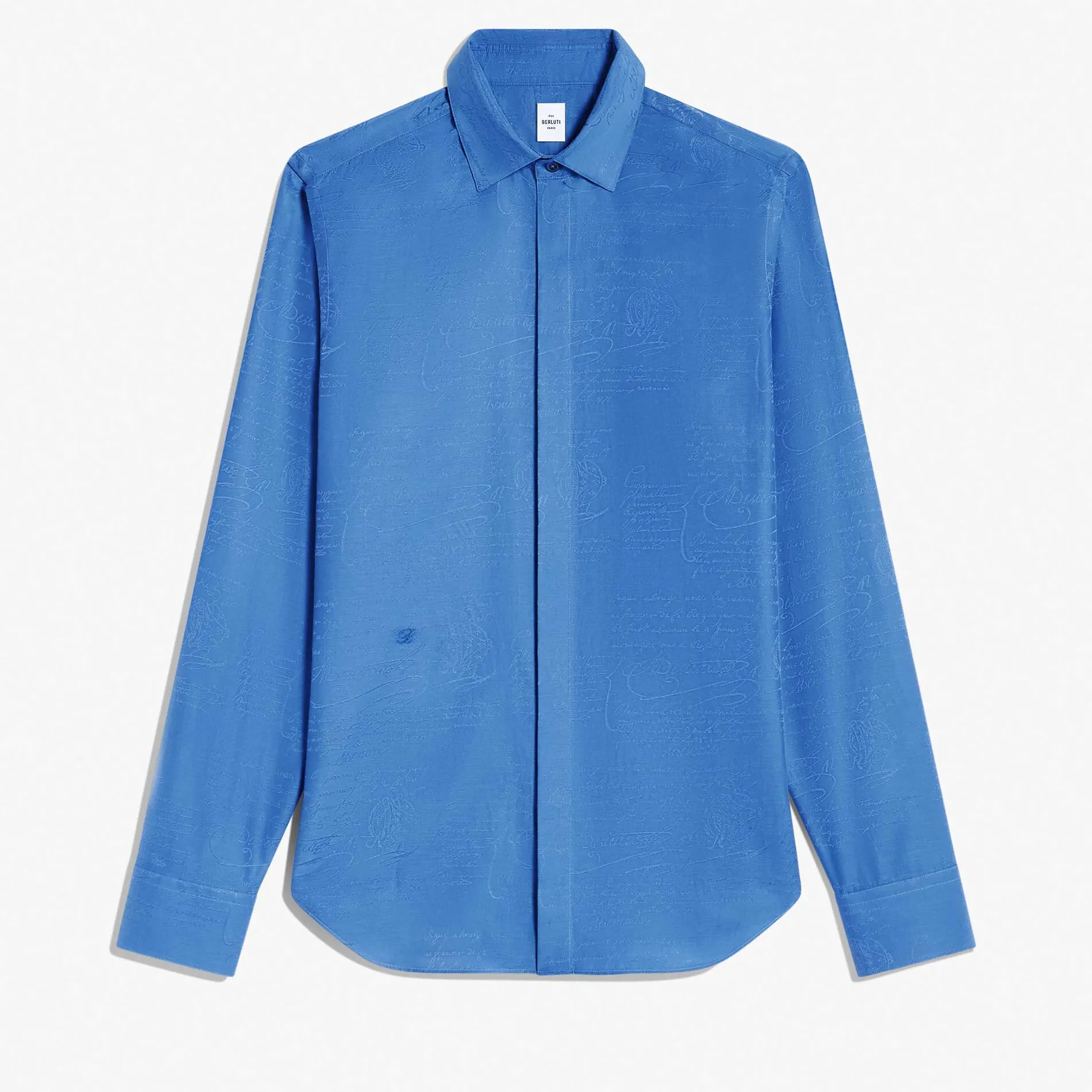 Berluti Chemise Andy En Coton Et Soie Scritto | Chemises